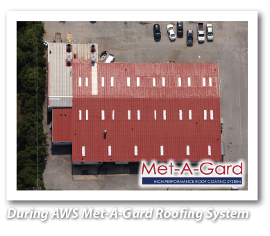 During AWS Ure-A-Sil Roof Coating